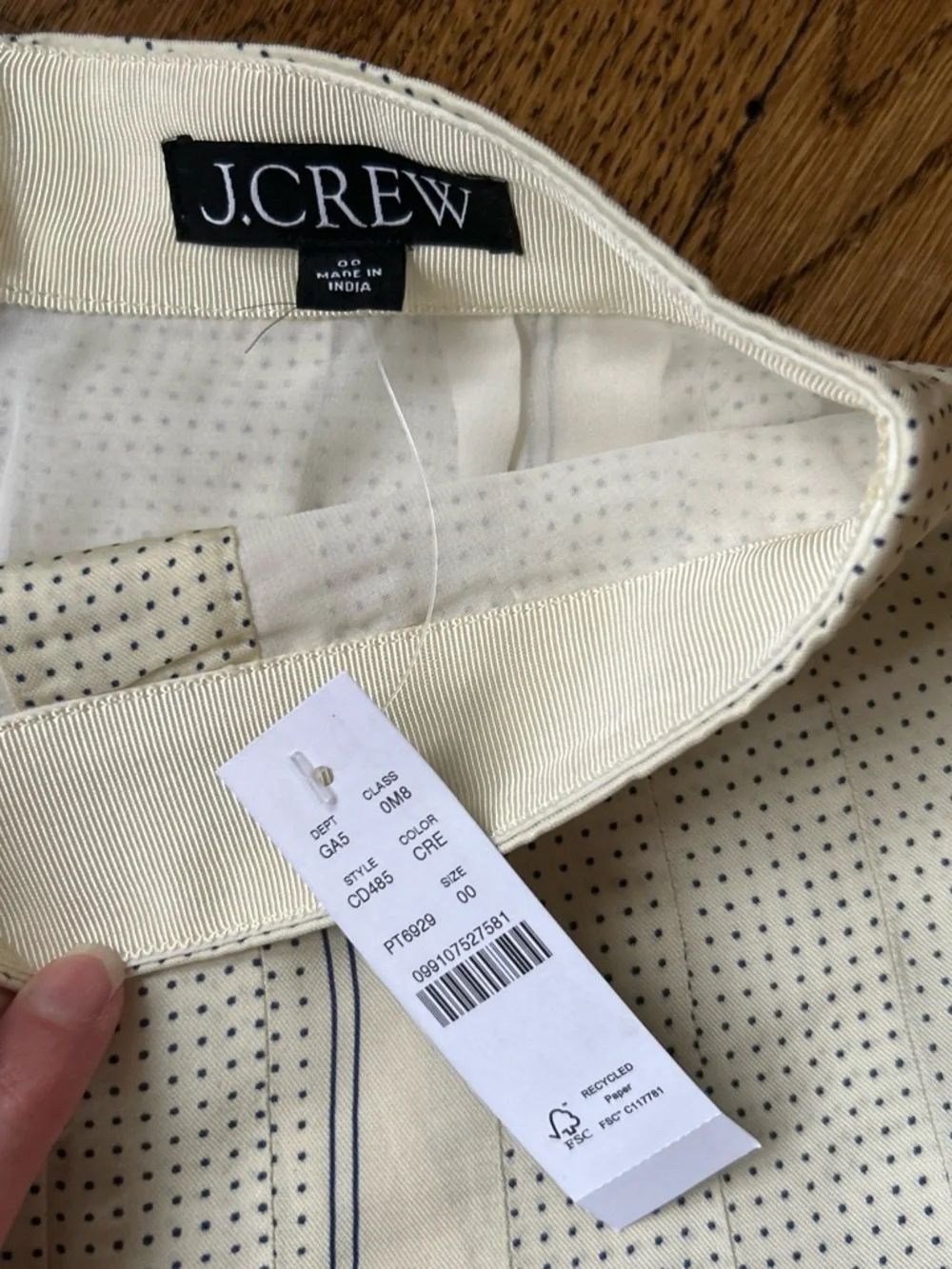 NWT J Crew Pleated Scarf Print Skirt